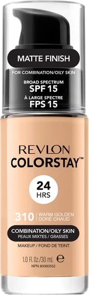 Fondatinë Revlon ColorStay Makeup për lëkurë të kombinuar/yndyrore SPF15 310 Warm Golden 30ml