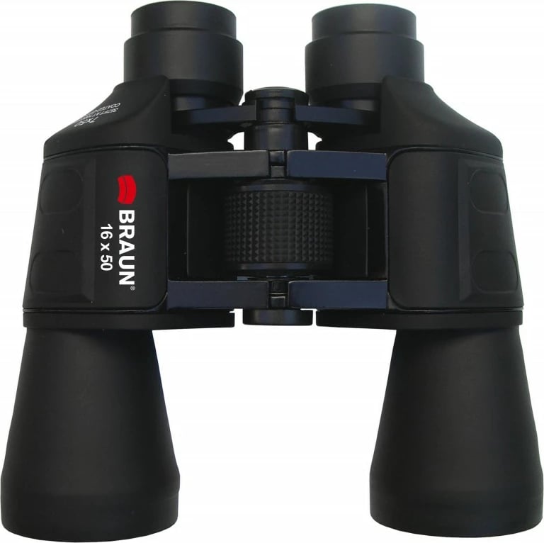 Dylbi Braun 16x50, zmadhim 16x, lente 50mm, e zezë