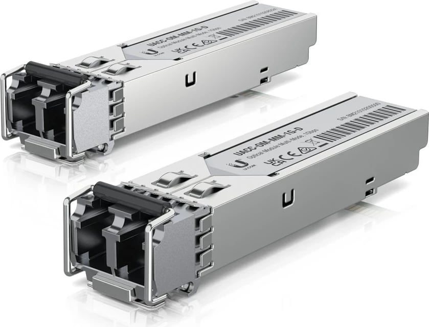 Modul transceiver Ubiquiti UACC-OM-MM-1G-D-2, Fibër optike, 1250 Mbit/s, Inoks, 2 copë