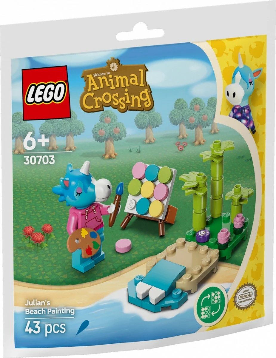 Set LEGO Animal Crossing 30703 Julian and Beach Scene, 43 pjesë