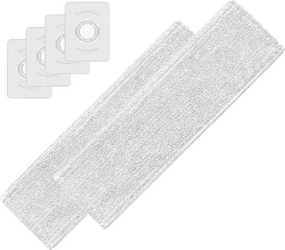 Set mopash zëvendësuese Xiaomi për G10, 2 copë mop, 4 filtra, Bardhë