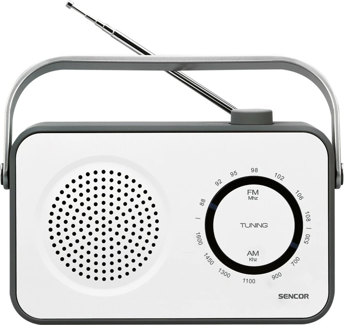 Radio Sencor SRD 2100W, AM/FM, Mono, e bardhë/zezë