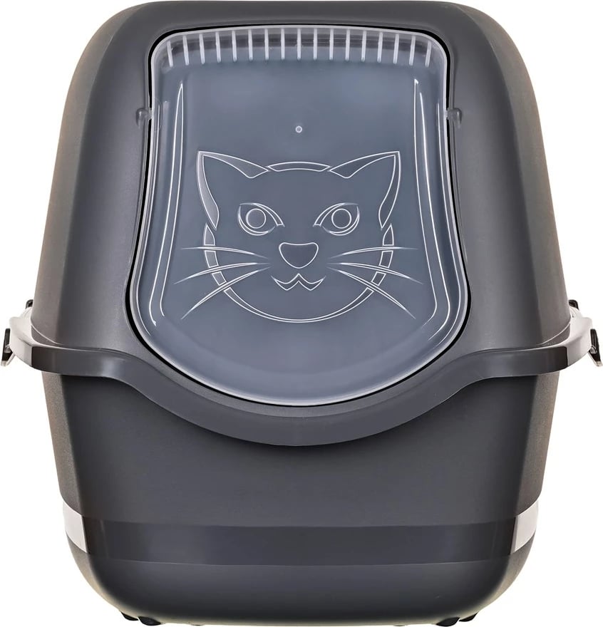 Kuti rëre për mace DIAMENTIQ BAYA, plastikë, 55.5x40x38.7 cm, antracit