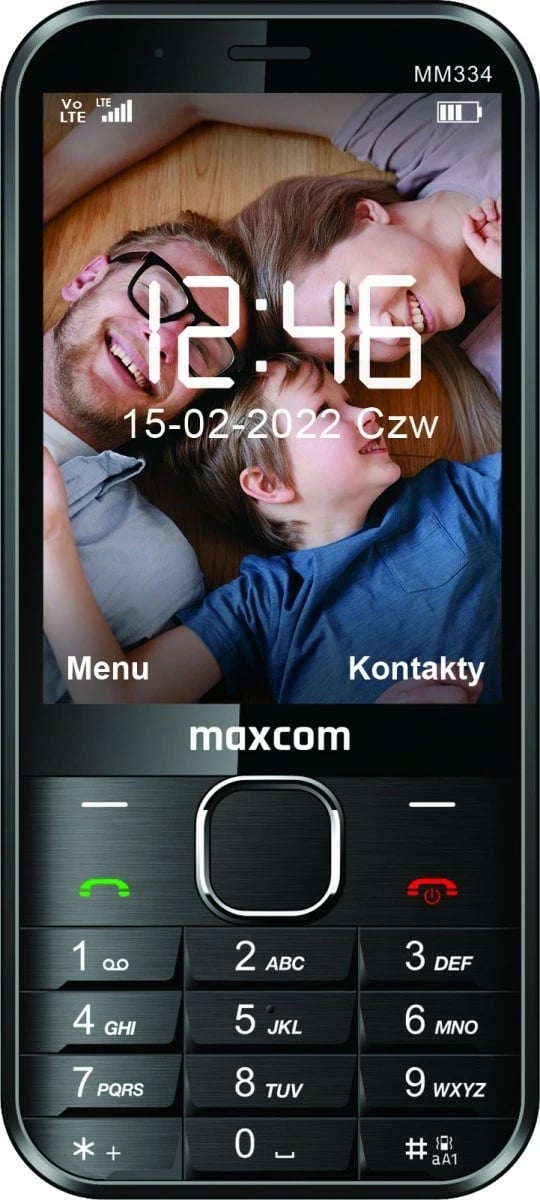 Telefon Maxcom MM334, klasik, 3.2 inç, 2 MP, 1400 mAh, i zi