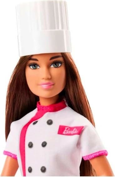 Kukull Barbie Mattel HKT67, You Can Be, kuzhiniere ëmbëlsirash, me aksesor kek, për vajza