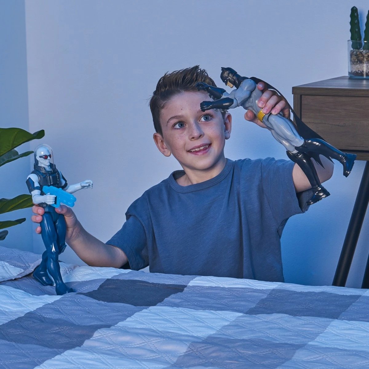 Figurë aksioni Batman Spin Master 12 inç, plastikë, gri/zezë