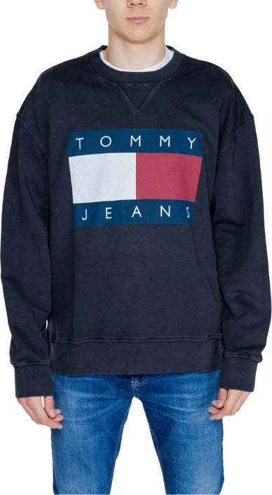 Xhemper për meshkuj Tommy Hilfiger Jeans, i zi