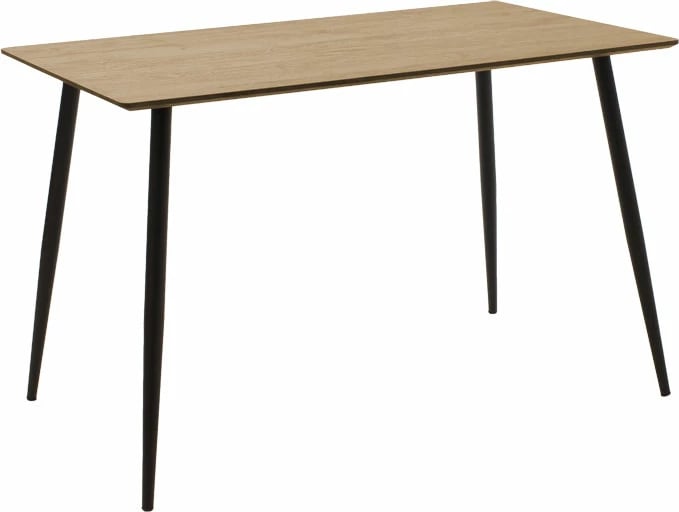 Tavolinë për ngrënie Cuba MDF ngjyrë sonoma-e zezë 120x70x76 cm