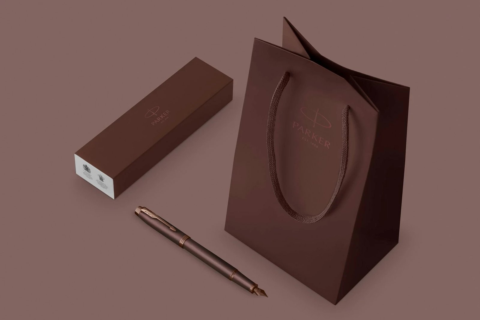 Stilolaps Parker IM, Metal, Burgundi