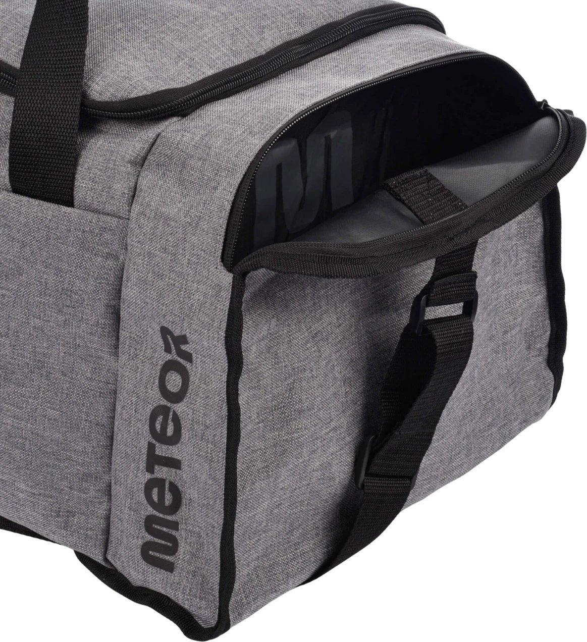Çantë sportive unisex Meteor, gri-e zezë