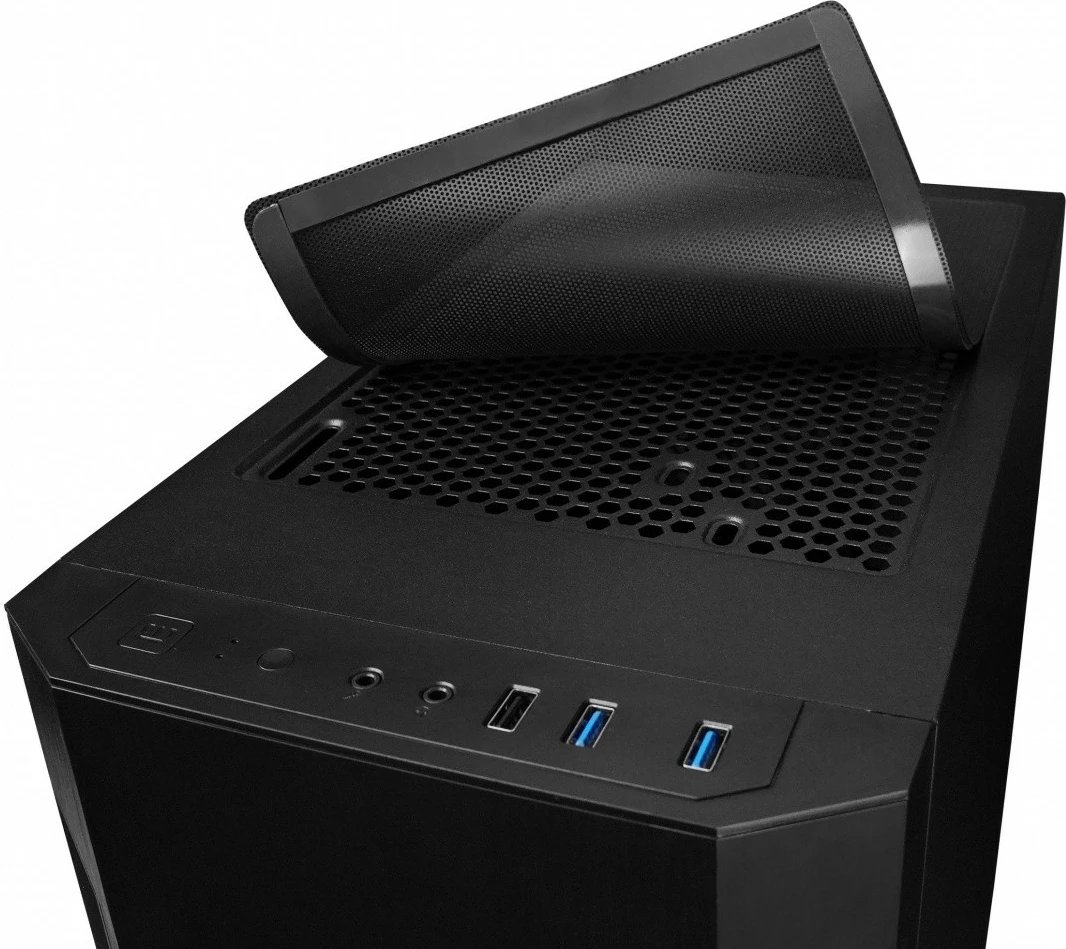 Kasë Chieftec AS-01B-OP midi tower, ATX/mATX/Mini-ITX, 4 fole disqesh, 1x120mm ventilator, radiator 280mm, USB 3.0, e zezë
