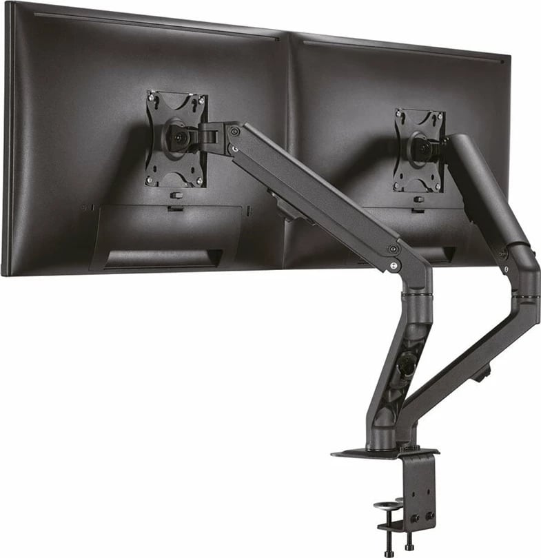 Mbajtës tavoline për dy monitorë Neomounts FPMA-D650DBLACK, 17-27", i zi