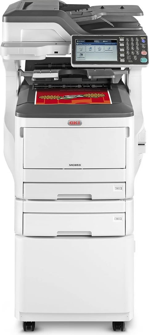Printer multifunksional OKI MC853dnct, A3, touchscreen, rrjet, ngjyrë