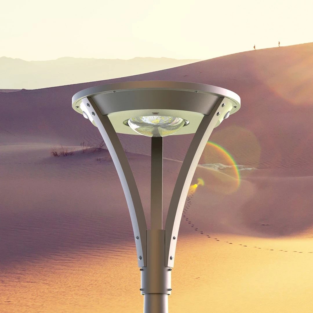 Ndriçues i jashtëm PowerNeed SLL-31, LED, Solar, Argjendtë