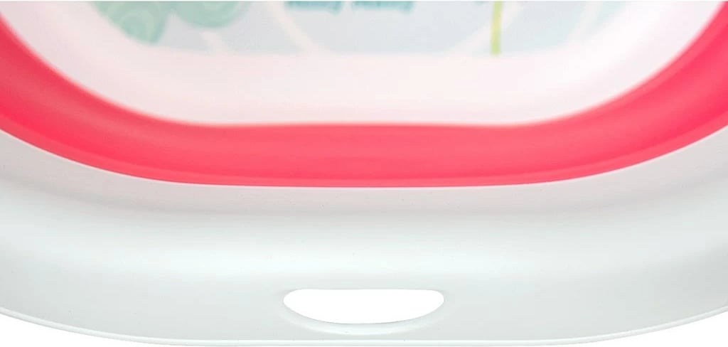 Vaskë bebe palosëse, Milly Mally Aqua, me kullues dhe tapë termosensitive, 80x48x23 cm, rozë