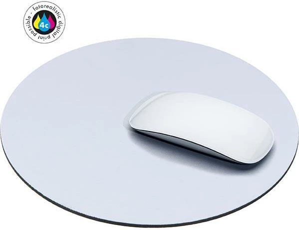 Mauspad i rrumbullakët MACMA Ø22cm, Bardhë