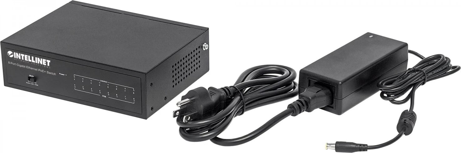Switch Intellinet me 8 porta Gigabit PoE + VLAN