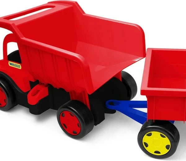 Kamion lodër Wader Gigant Red Dump Truck, plastikë, i kuq