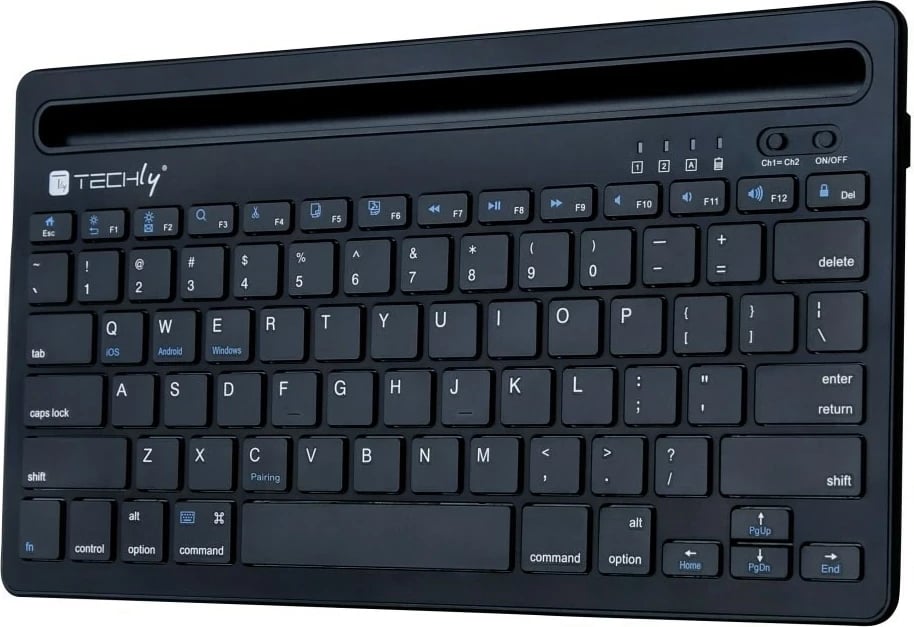 Tastierë wireless TECHly Bluetooth 5.0 me mbajtës telefoni