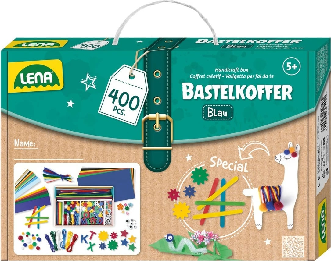 Set kreativ Lena 400 pjesë, Blu