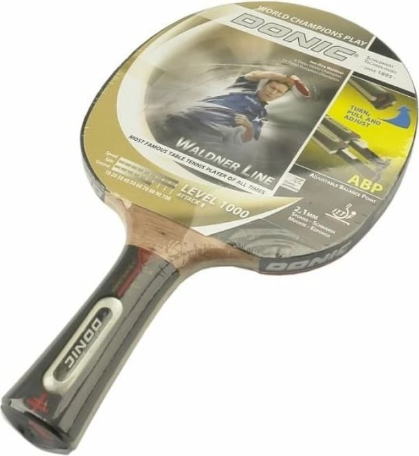 Reket pingpongu Donic, uniseks, e zezë