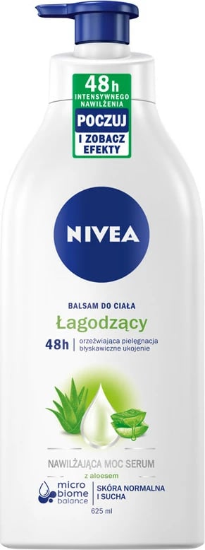 Losion trupi për femra Nivea Moisturizing Power Serum Soothing Body Lotion, 625ml