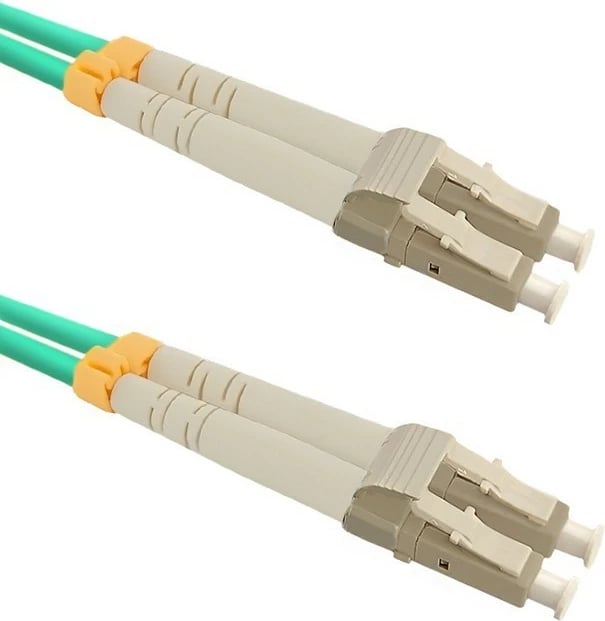 Kabllo optike patch cord Qoltec 54344, LC/UPC-LC/UPC, Multimode OM4, Duplex, 2m, Multicolour