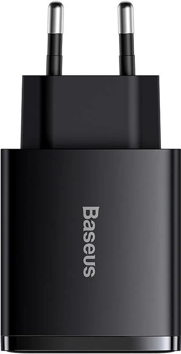 Karikues rrjeti Baseus Compact Quick Charger, 2xUSB, USB-C, 30W, i zi