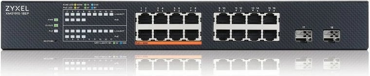 Switch Zyxel XMG1915-18EP, Managed, L2, 2.5G Ethernet, PoE, Rack mounting