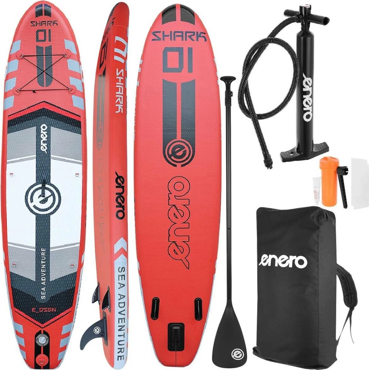 SUP board Enero unisex, e kuqe