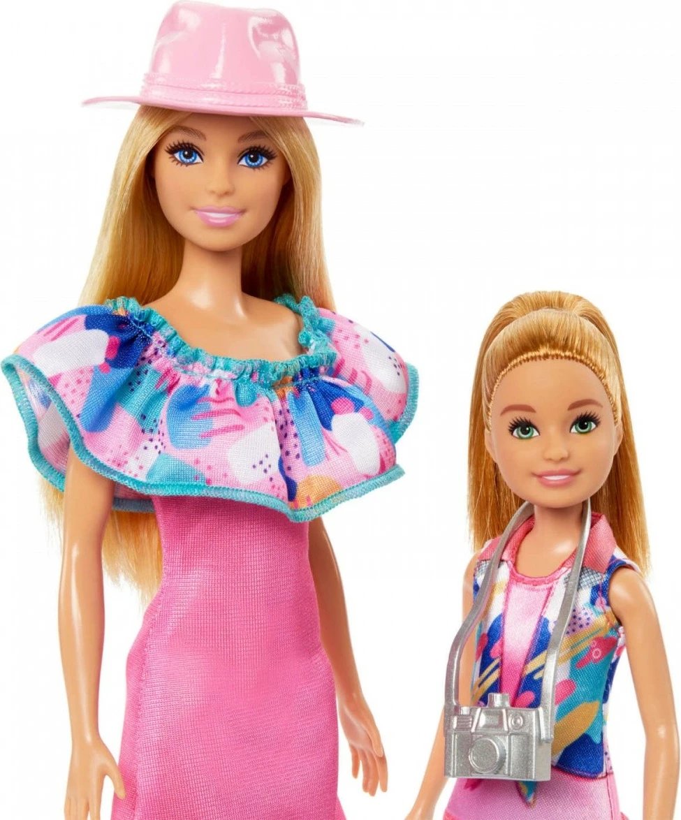 Set kukullash Barbie dhe Stacie, Mattel HRM09, me 2 qen lodër dhe aksesorë
