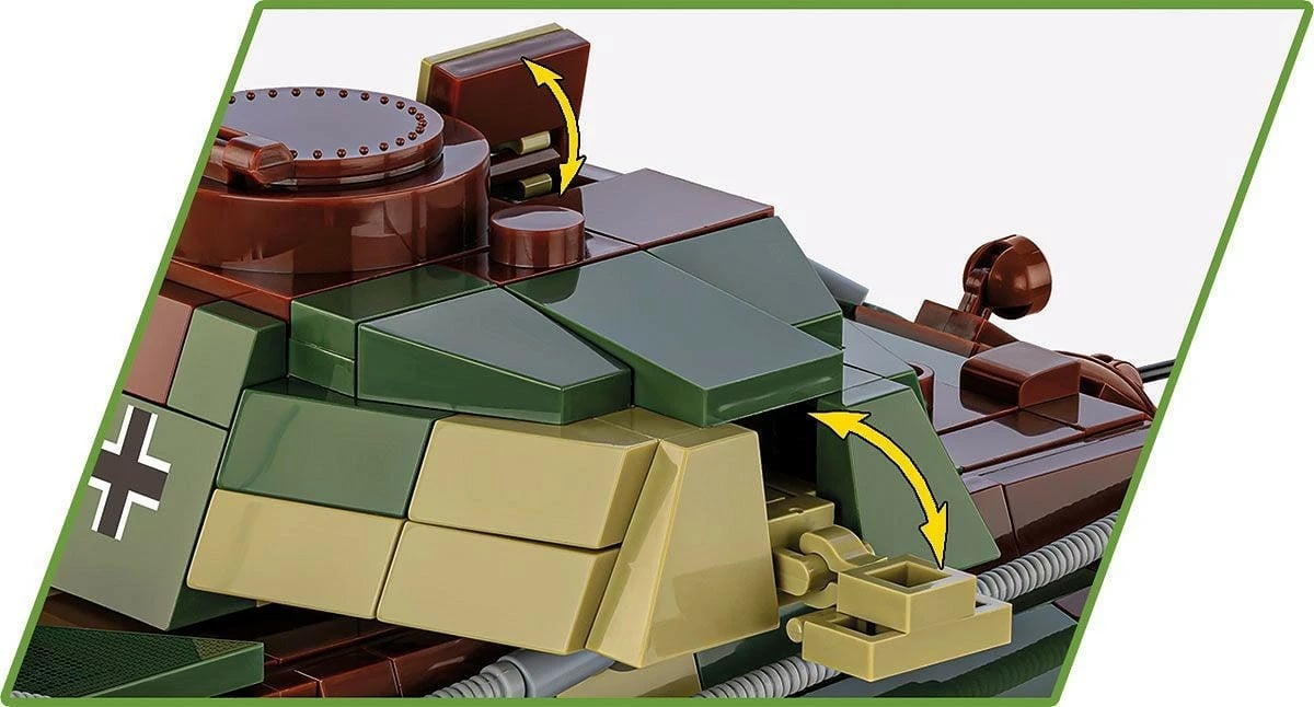 Set lodrash Cobi Klocki Panzer VI Ausf. B King Tiger, 802 pjesë, plastikë, me figurë