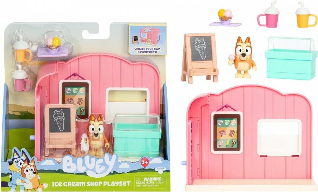 Set lodrash Bluey Mini Ice Cream Shop, Tm Toys, BLU17553, plastikë, për fëmijë, shumëngjyrësh