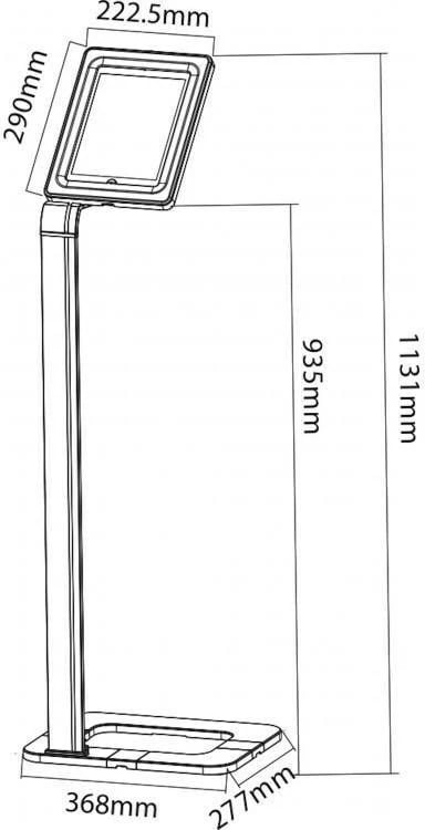 Mbështjellës sigurie për tablet Techly ICA-TBL 1501, 10.1", Argjendtë