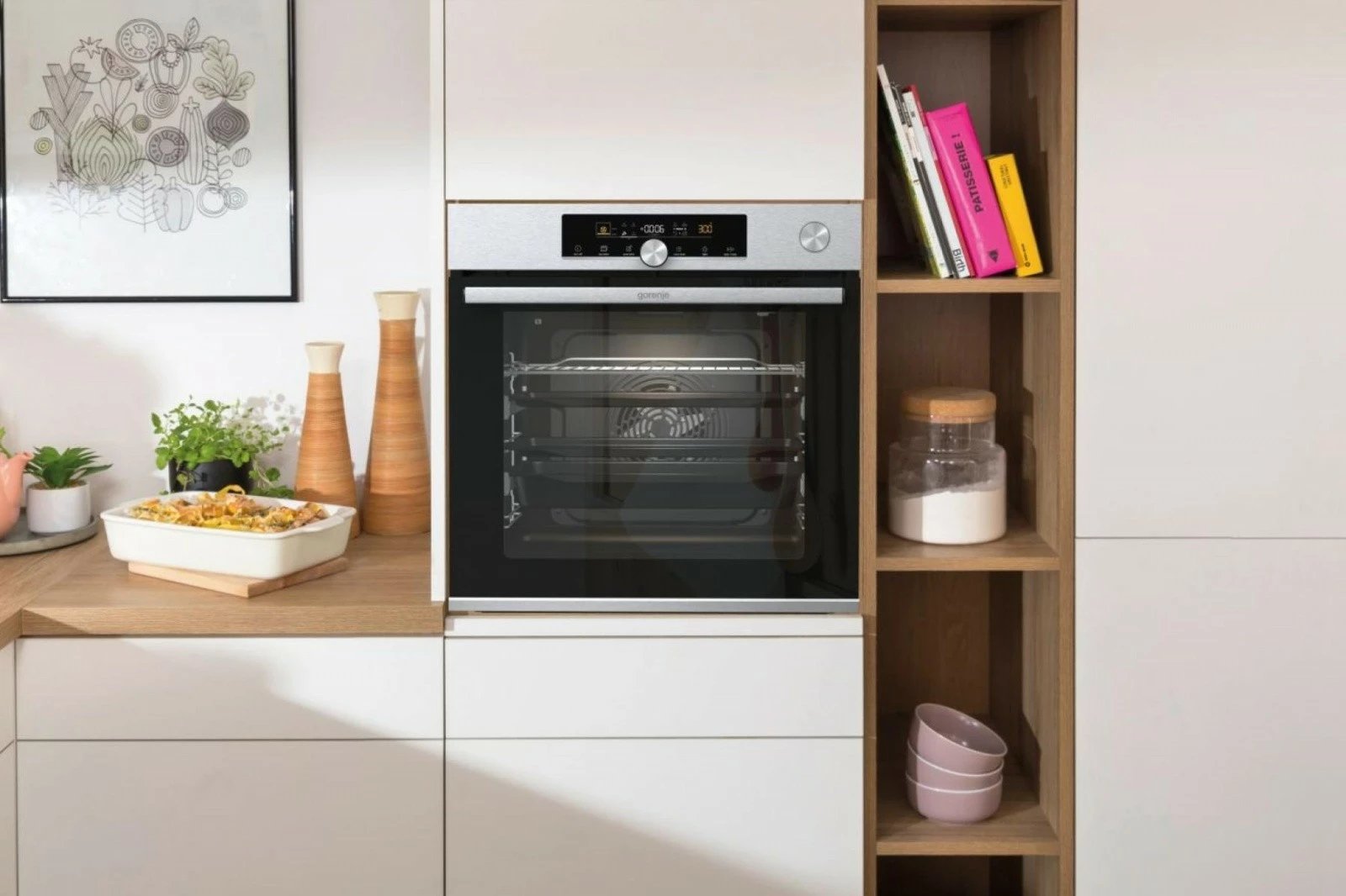 Furrë Gorenje BSA6747A04X, 77L, inox, A+