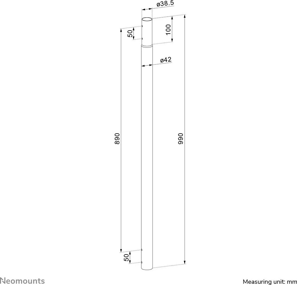 Shufër zgjatjeje Newstar për CL25-540BL1/CL25-550BL1, metalike