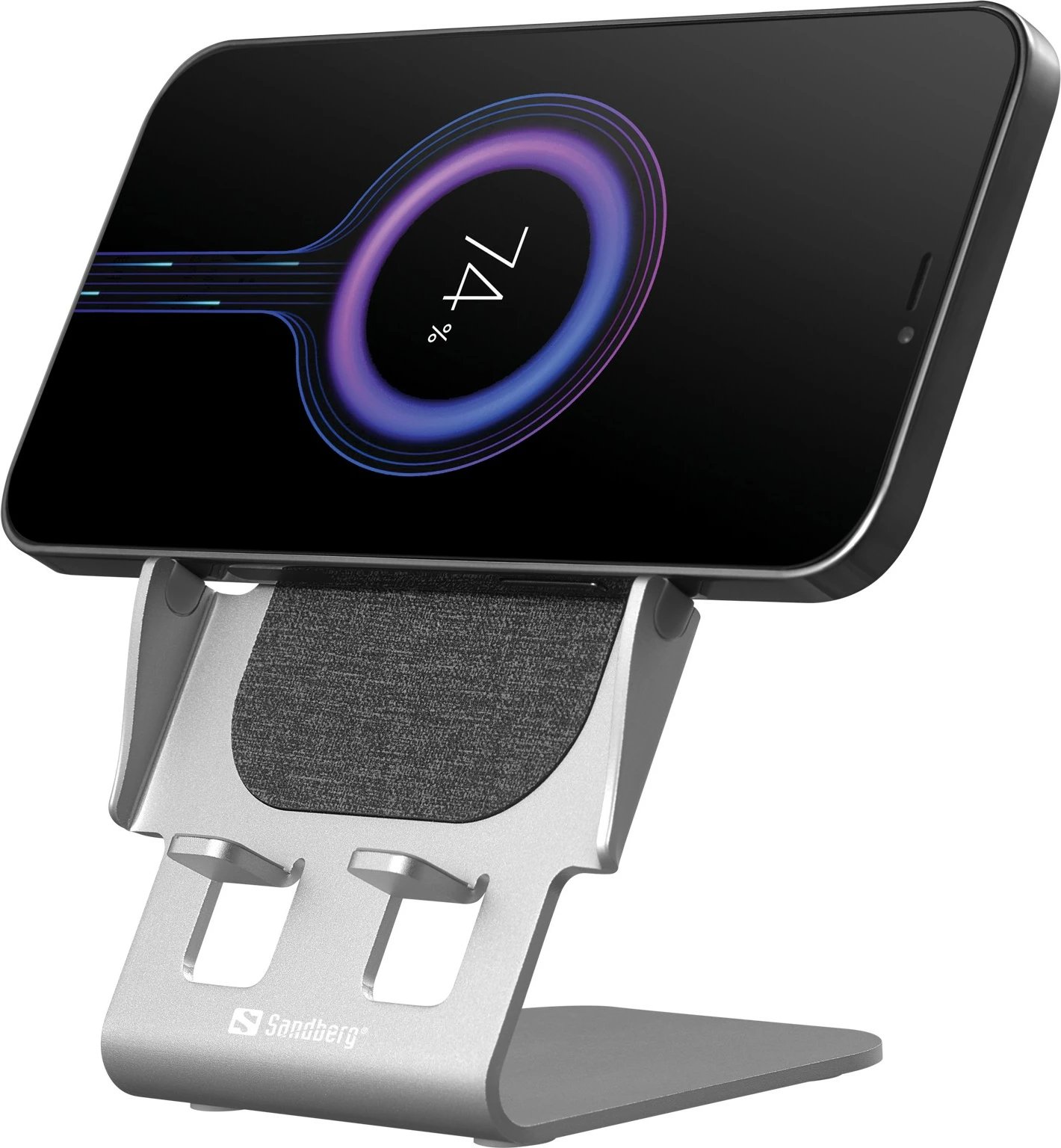 Mbushës wireless Sandberg 15W Alu, Gri