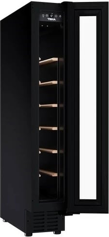 Ftohës vere i inkastrueshëm, TEKA, RVU 10008 GBK (113610003), 8 shishe, display dhe kontroll elektronik, LED, klasa G, i zi