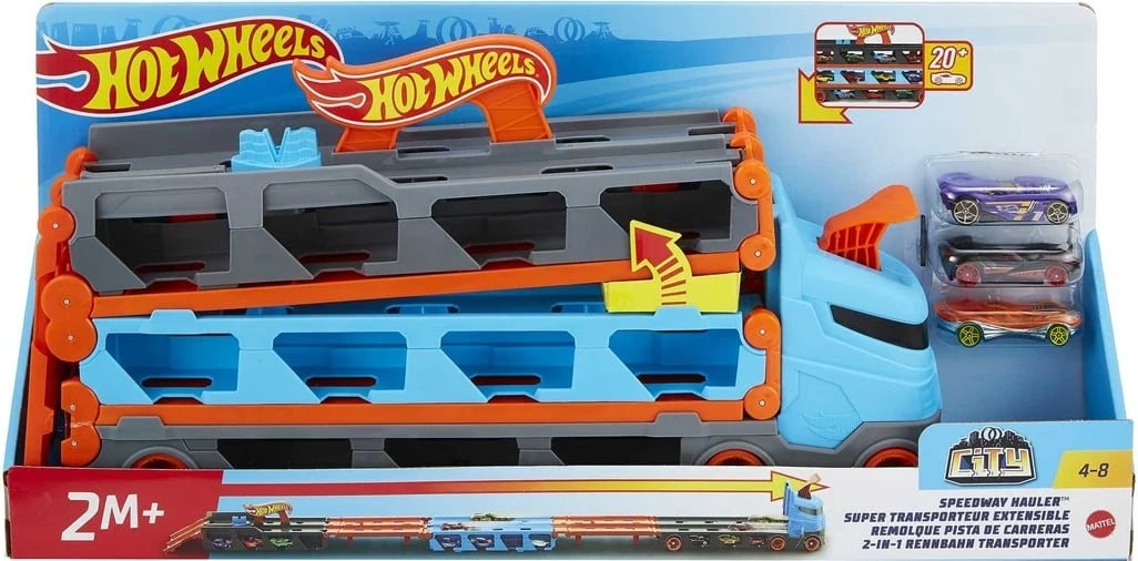 Hot Wheels City Speedway Hauler, MATTEL, Multi