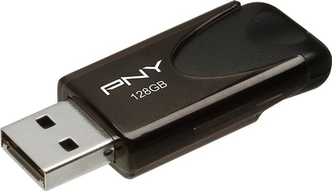 Pendrive PNY Attache 4, 128GB, USB 2.0, e zezë