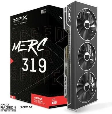 Kartelë grafike XFX RX 7800 XT 16GB MERC319, GDDR6, e zezë