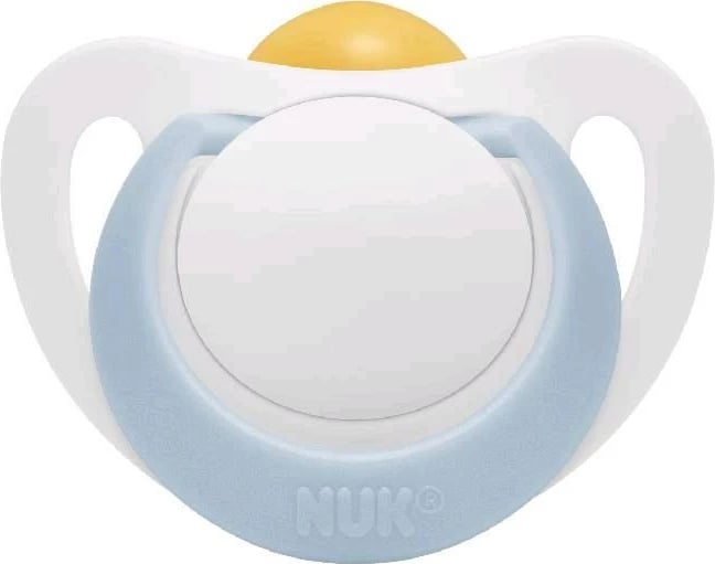 Qetësuese bebe NUK Star 0-6 muaj latex, blu