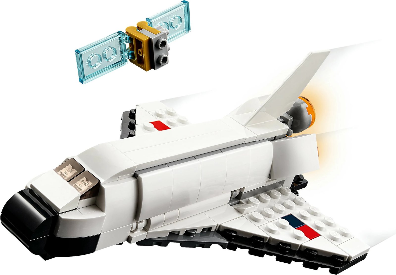 Set ndërtimi LEGO Creator 3-in-1 Space Shuttle, 144 pjesë, shumëngjyrësh