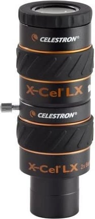 Lentë Barlow Celestron X-Cel LX 1.25" 2x për teleskop, E zezë