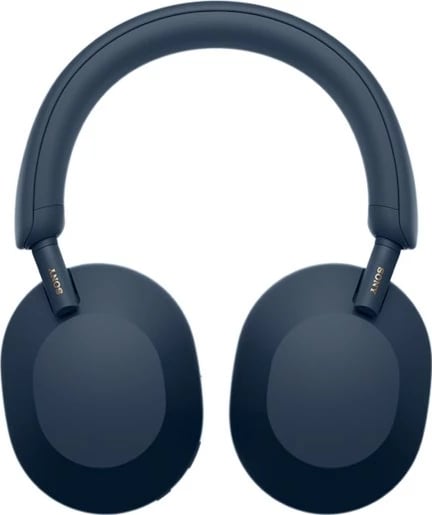 Kufje Sony WH-1000XM5, me dhe pa tela, për biseda/muzikë, Blu