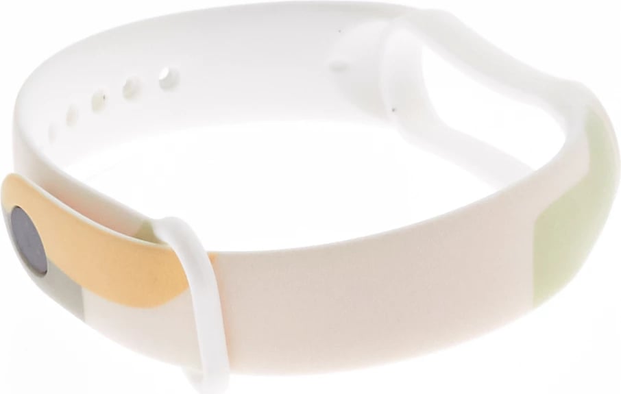 Rrip silikoni Hurtel Strap Moro për Xiaomi Mi Band 3/4, kamuflazh, Bardhë/Verëdhë/Jeshile