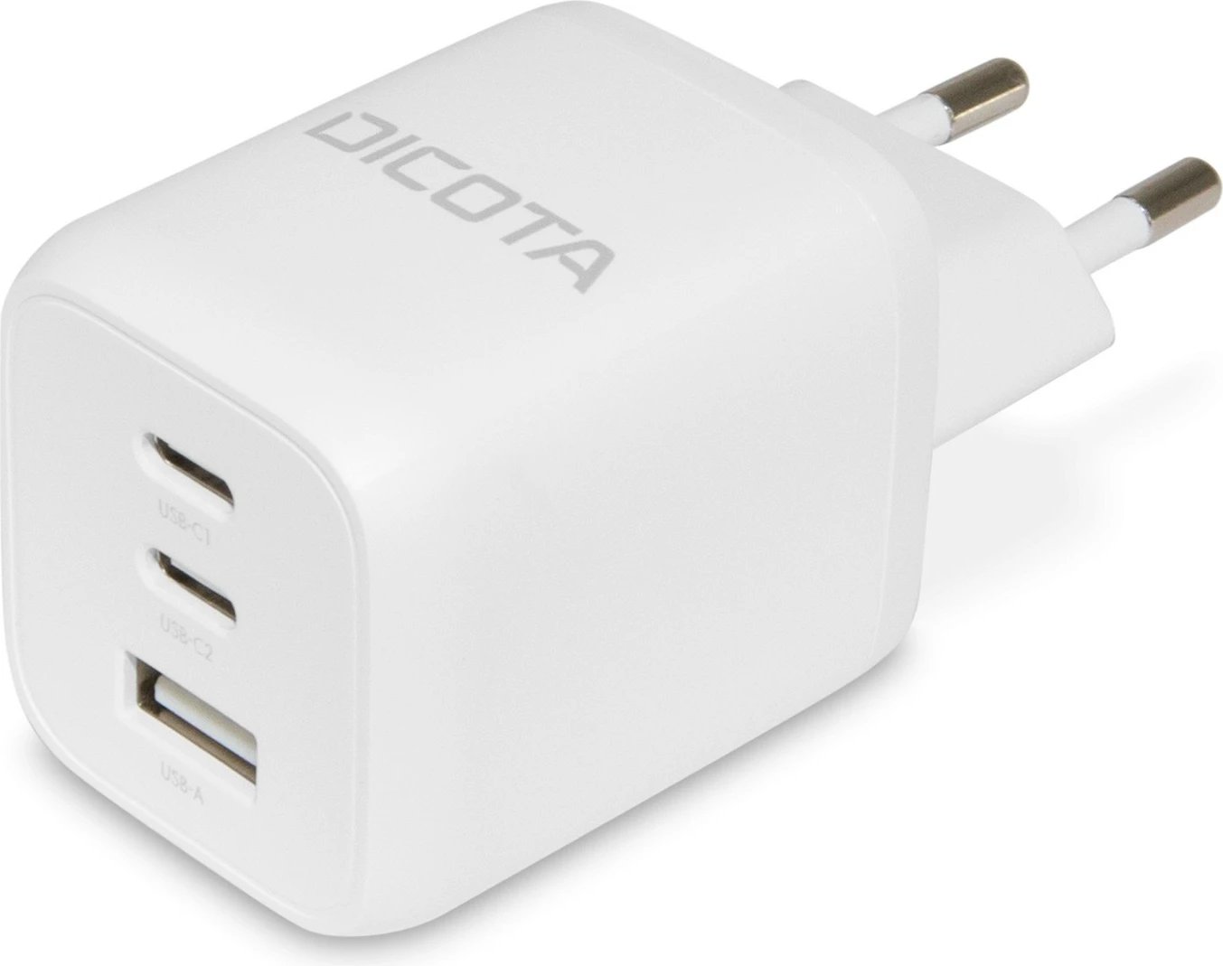Karikues universal DICOTA D32054, 65W, 2x USB-C, 1x USB-A, i bardhë