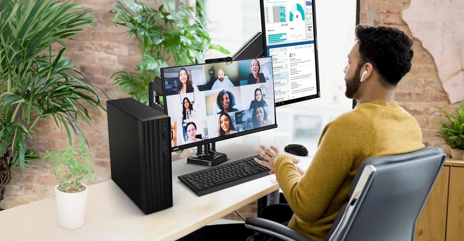 Kasë Acer Veriton VVX4720GT SFF, Intel Core i5-14400, 16 GB RAM, 512 GB SSD, Windows 11 Pro, e zezë