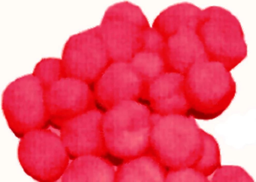 Pom pom NEXT 2cm, 100 copë, Kuqe