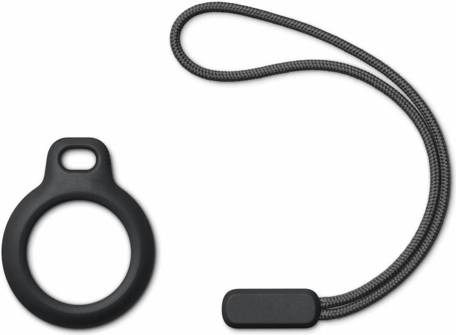 Mbështjellës Tech-Protect Rough Chain për Apple AirTag me varëse, i zi